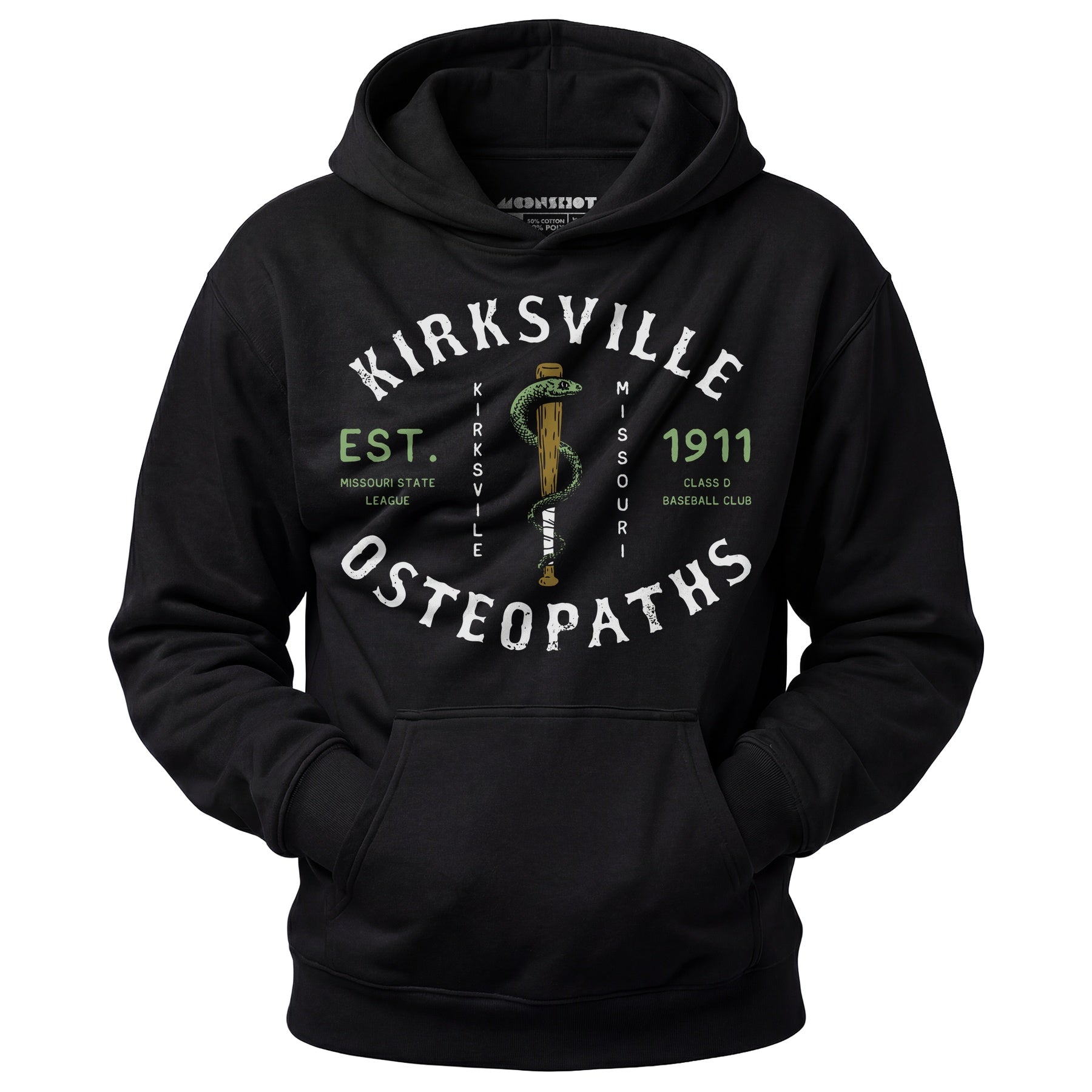 Kirksville Osteopaths - Missouri - Vintage Defunct Baseball Teams - Unisex Hoodie