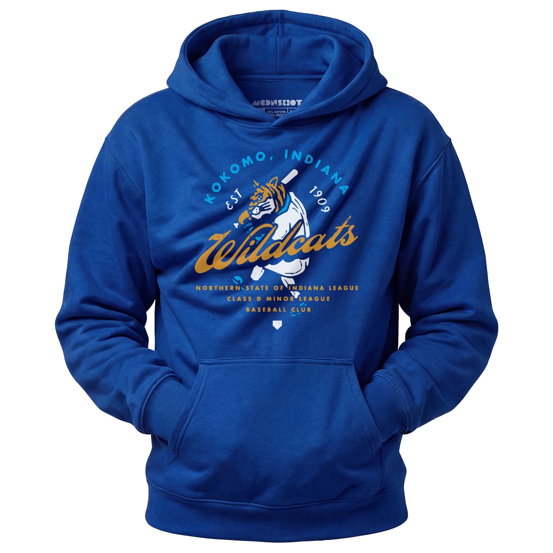 Kokomo Wildcats - Indiana - Vintage Defunct Baseball Teams - Unisex Hoodie