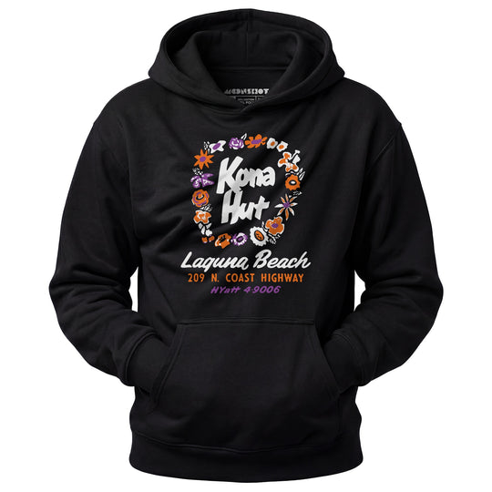 Kona Hut - Laguna Beach, CA - Vintage Tiki Bar - Unisex Hoodie