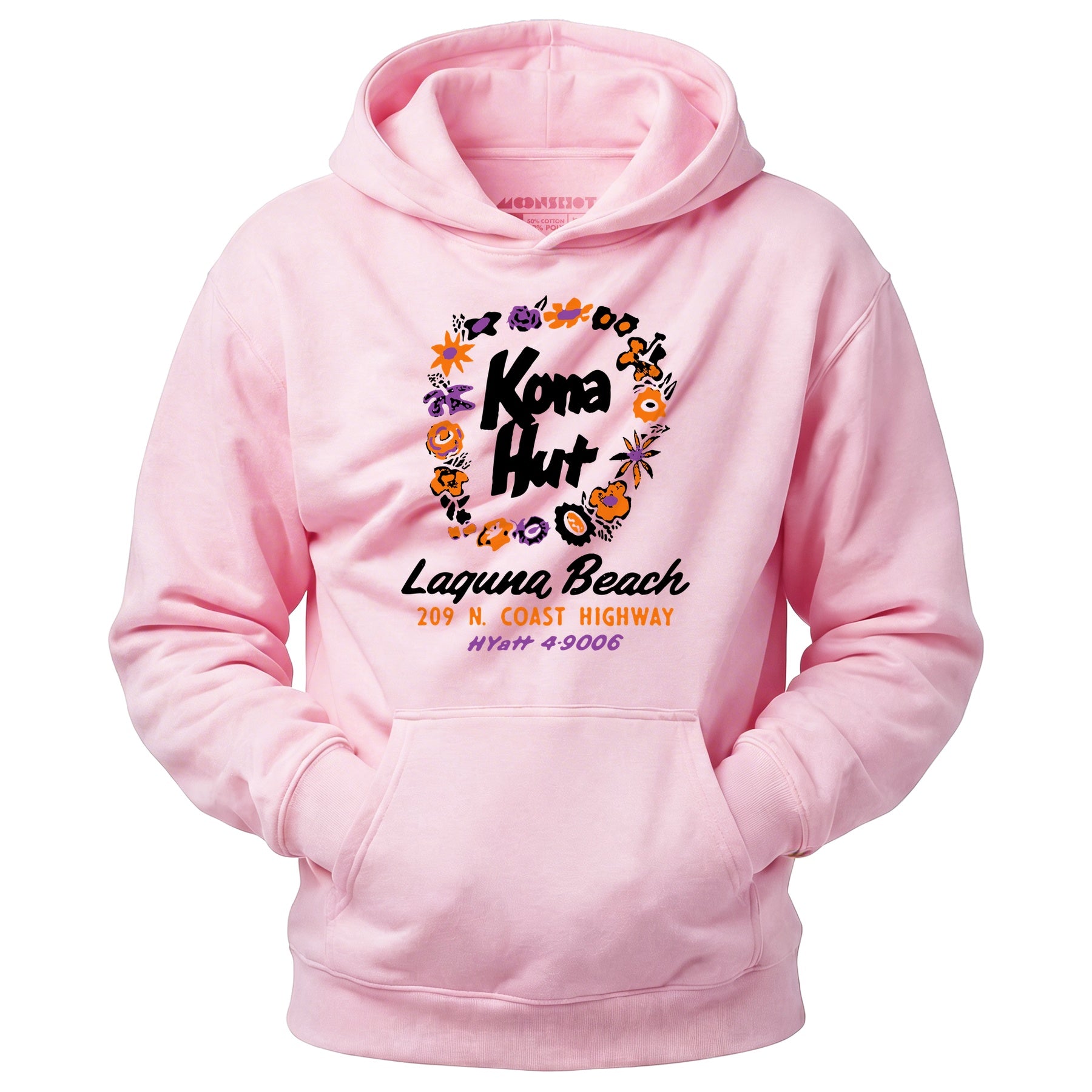 Kona Hut - Laguna Beach, CA - Vintage Tiki Bar - Unisex Hoodie