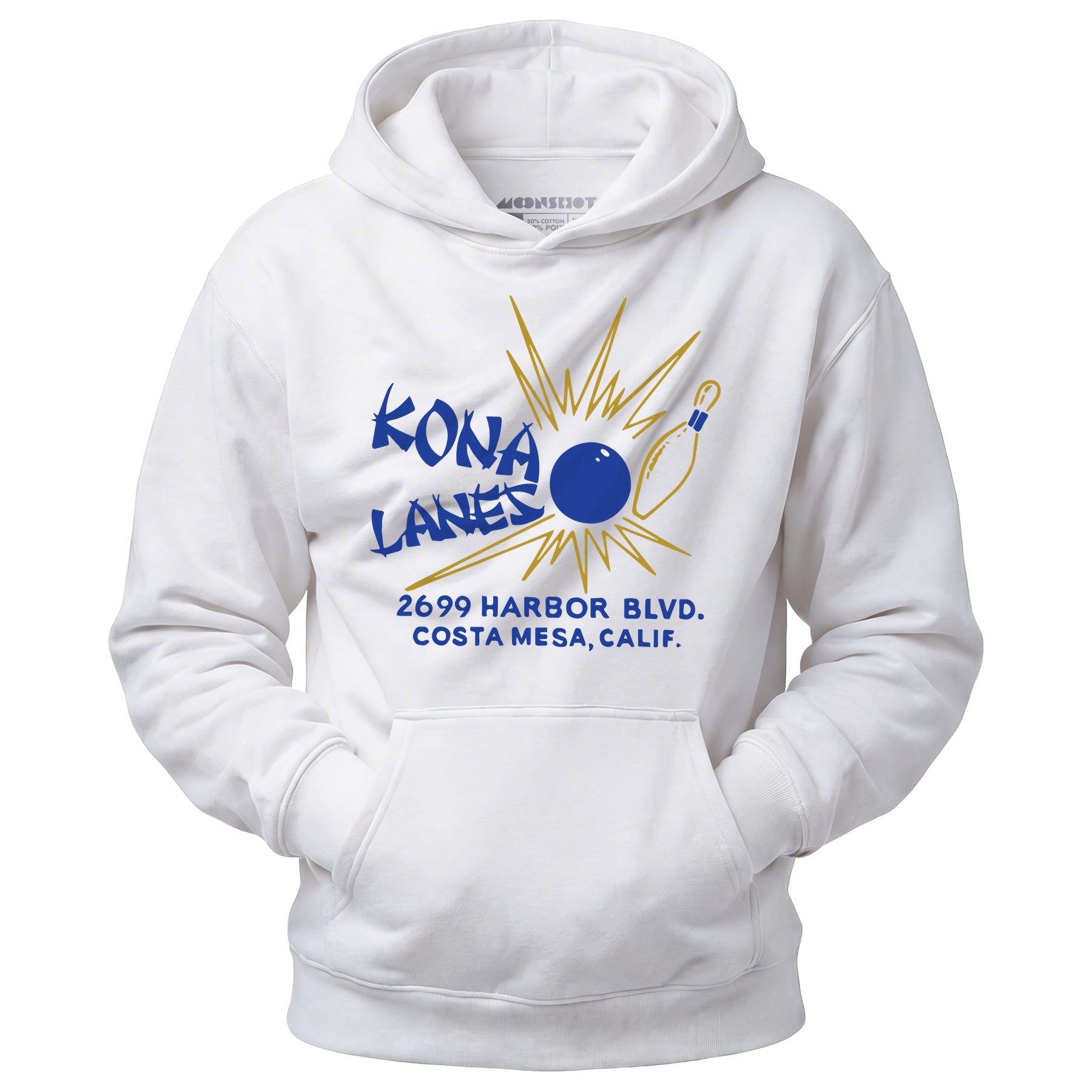 Kona Lanes v2 - Costa Mesa, CA - Vintage Bowling Alley - Unisex Hoodie