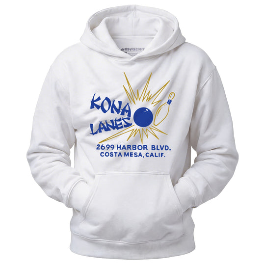 Kona Lanes v2 - Costa Mesa, CA - Vintage Bowling Alley - Unisex Hoodie