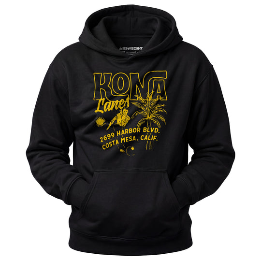 Kona Lanes v3 - Costa Mesa, CA - Vintage Bowling Alley - Unisex Hoodie