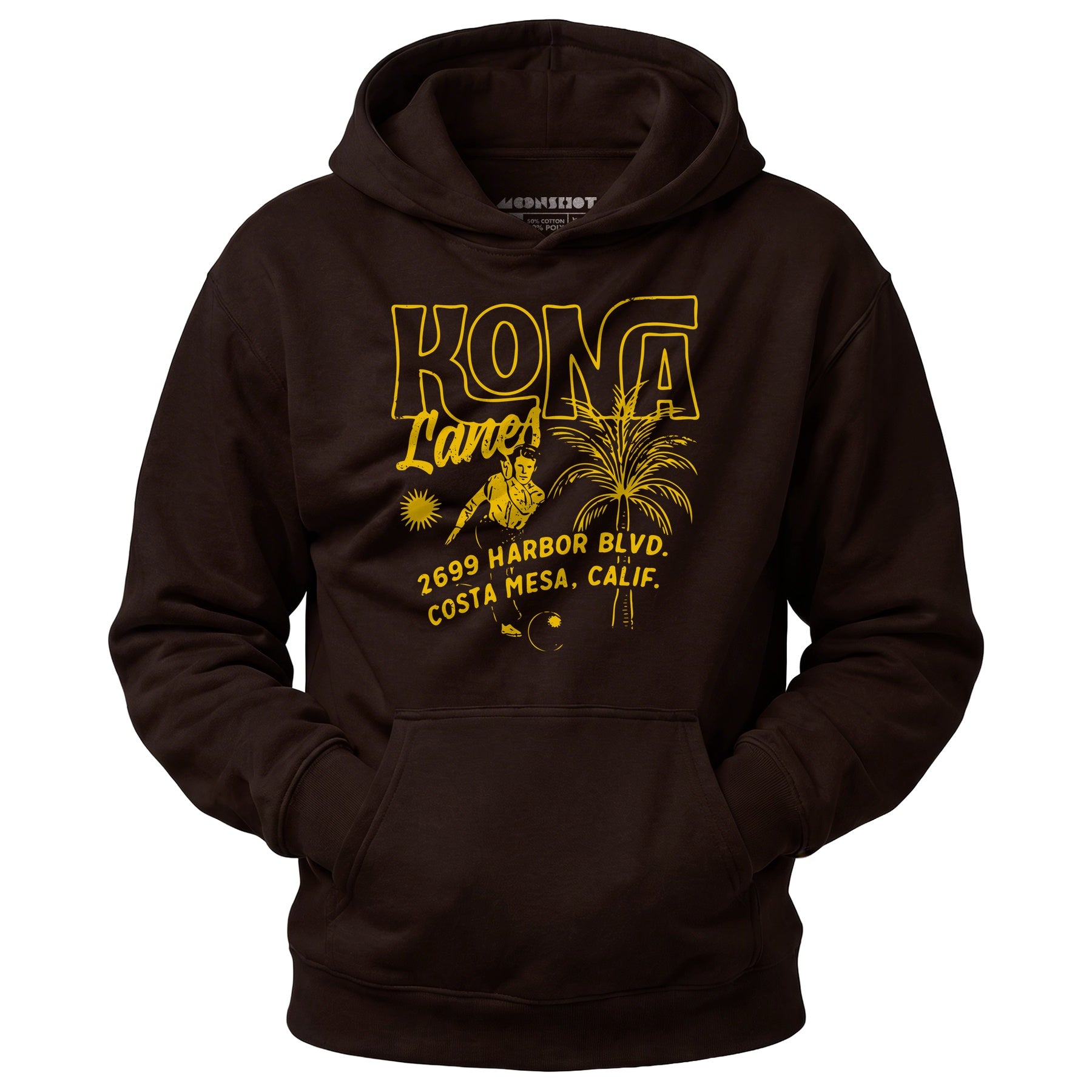 Kona Lanes v3 - Costa Mesa, CA - Vintage Bowling Alley - Unisex Hoodie