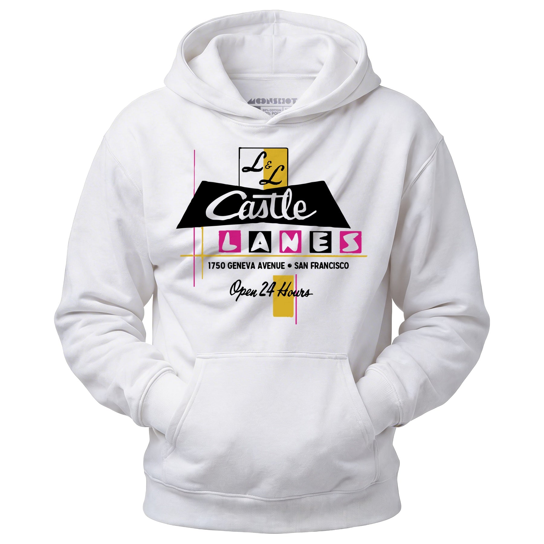 L & L Castle Lanes - San Francisco, CA - Vintage Bowling Alley - Unisex Hoodie