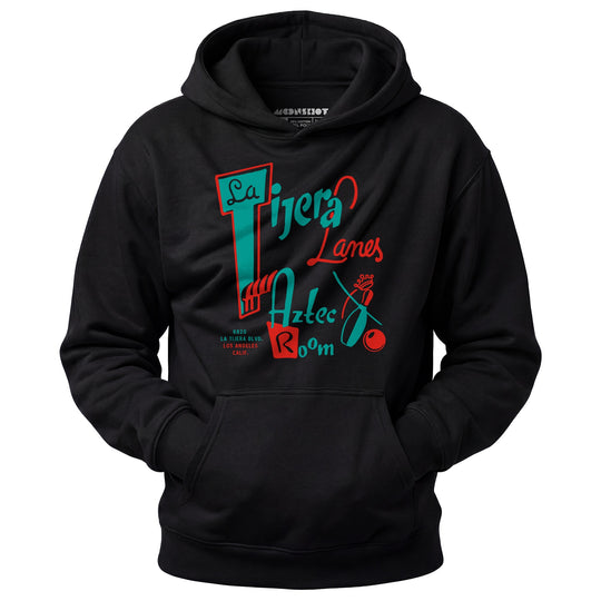 La Tijera Lanes - Los Angeles, CA - Vintage Bowling Alley - Unisex Hoodie