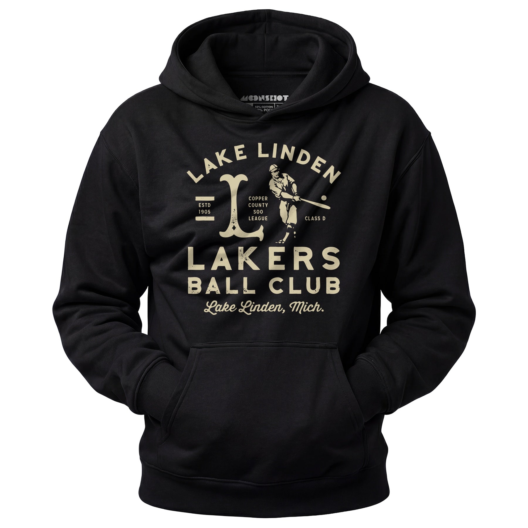 Lake Linden Lakers - Michigan - Vintage Defunct Baseball Teams - Unisex Hoodie