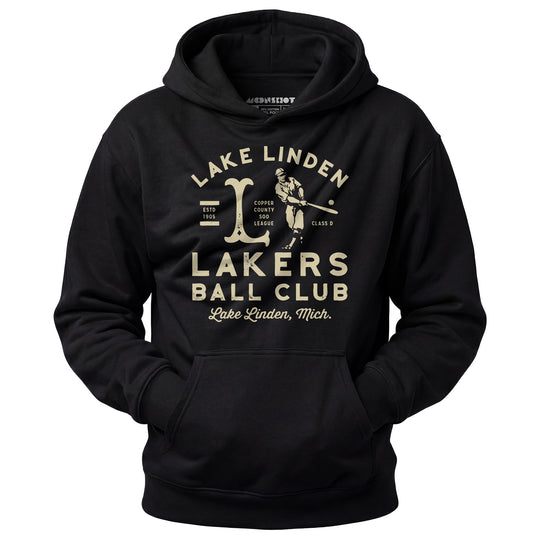 Lake Linden Lakers - Michigan - Vintage Defunct Baseball Teams - Unisex Hoodie