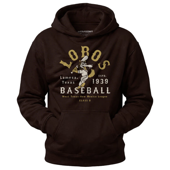 Lamesa Lobos - Texas - Vintage Defunct Baseball Teams - Unisex Hoodie