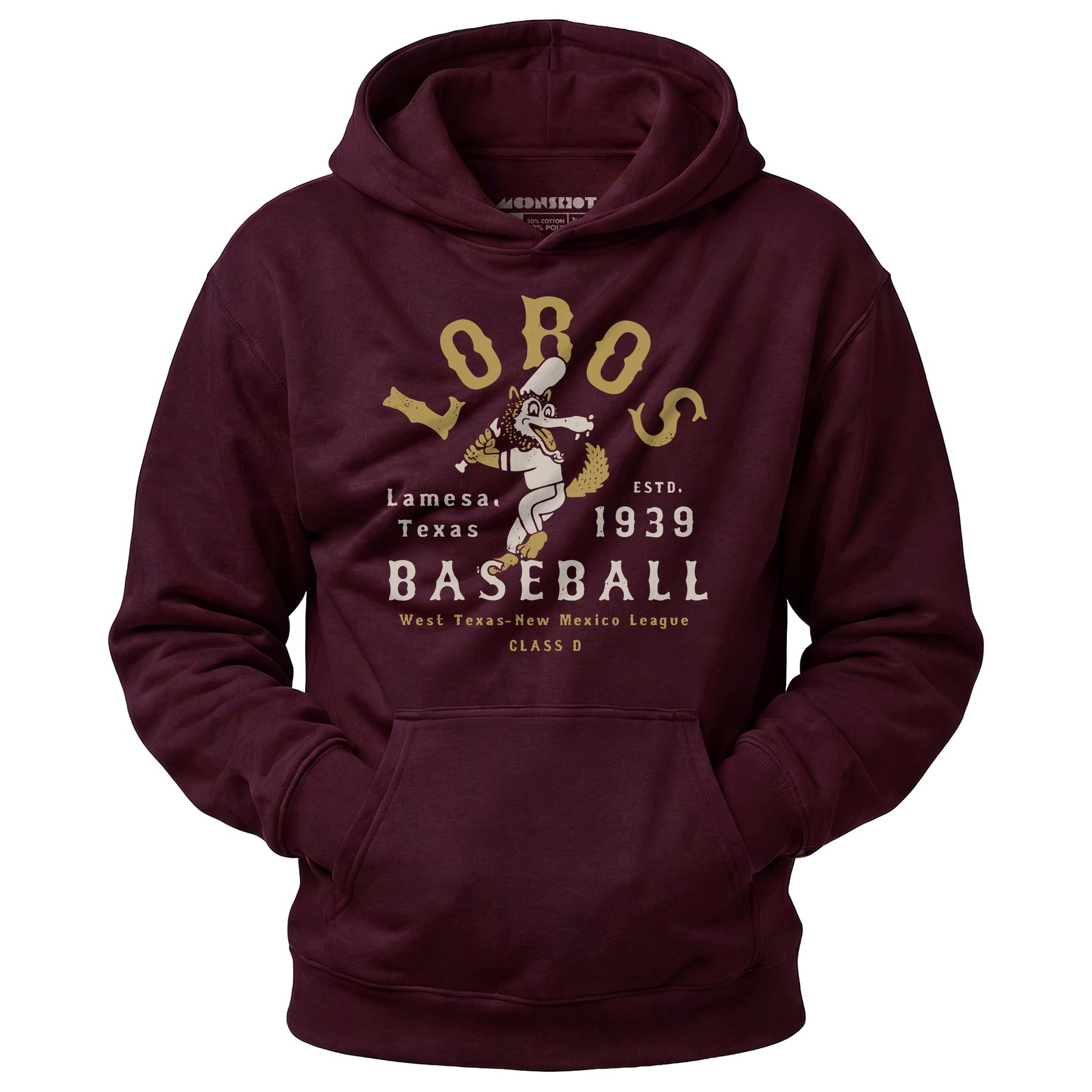 Lamesa Lobos - Texas - Vintage Defunct Baseball Teams - Unisex Hoodie