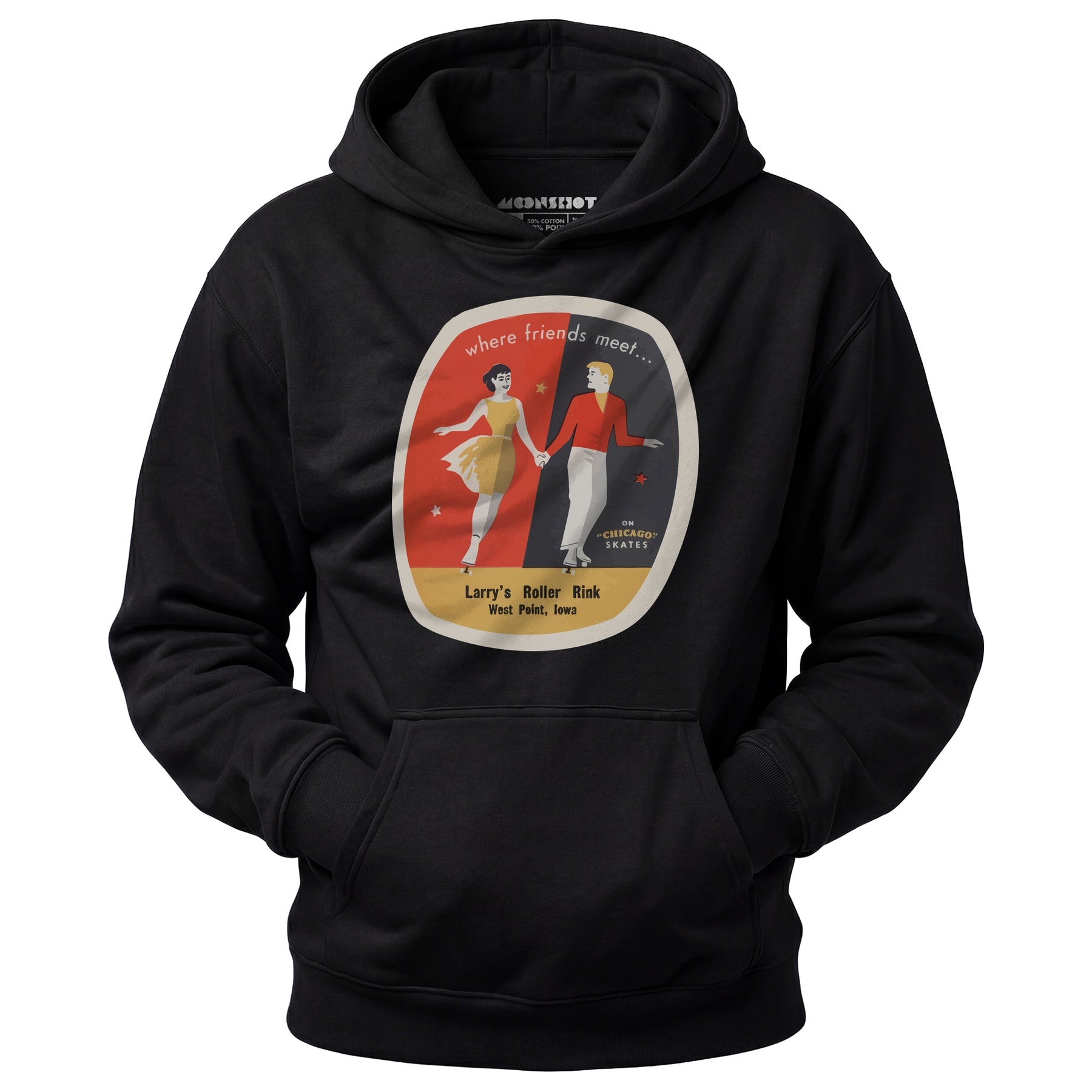 Larry's Roller Rink - West Point, IA - Vintage Roller Rink - Unisex Hoodie