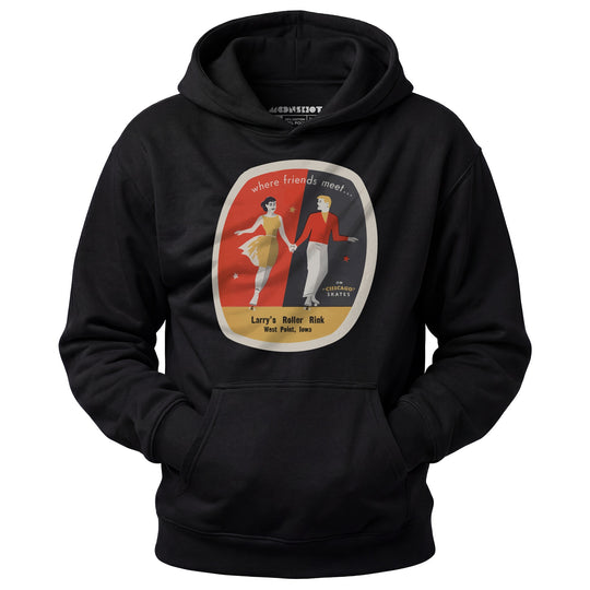 Larry's Roller Rink - West Point, IA - Vintage Roller Rink - Unisex Hoodie