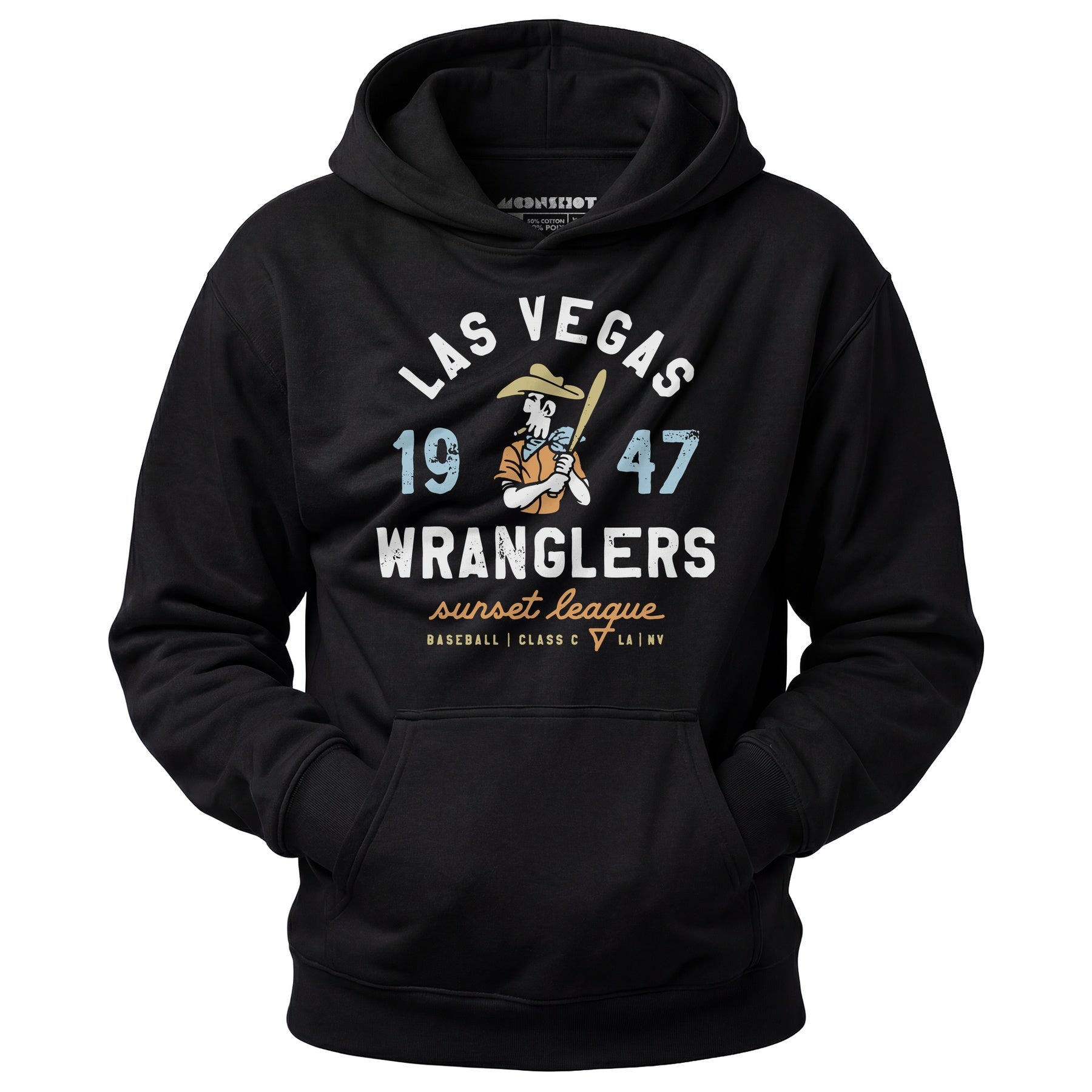 Las Vegas Wranglers - Nevada - Vintage Defunct Baseball Teams - Unisex Hoodie