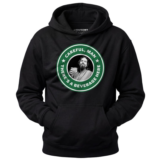 Lebowski - Careful, Man - There's a Beverage Here - Unisex Hoodie