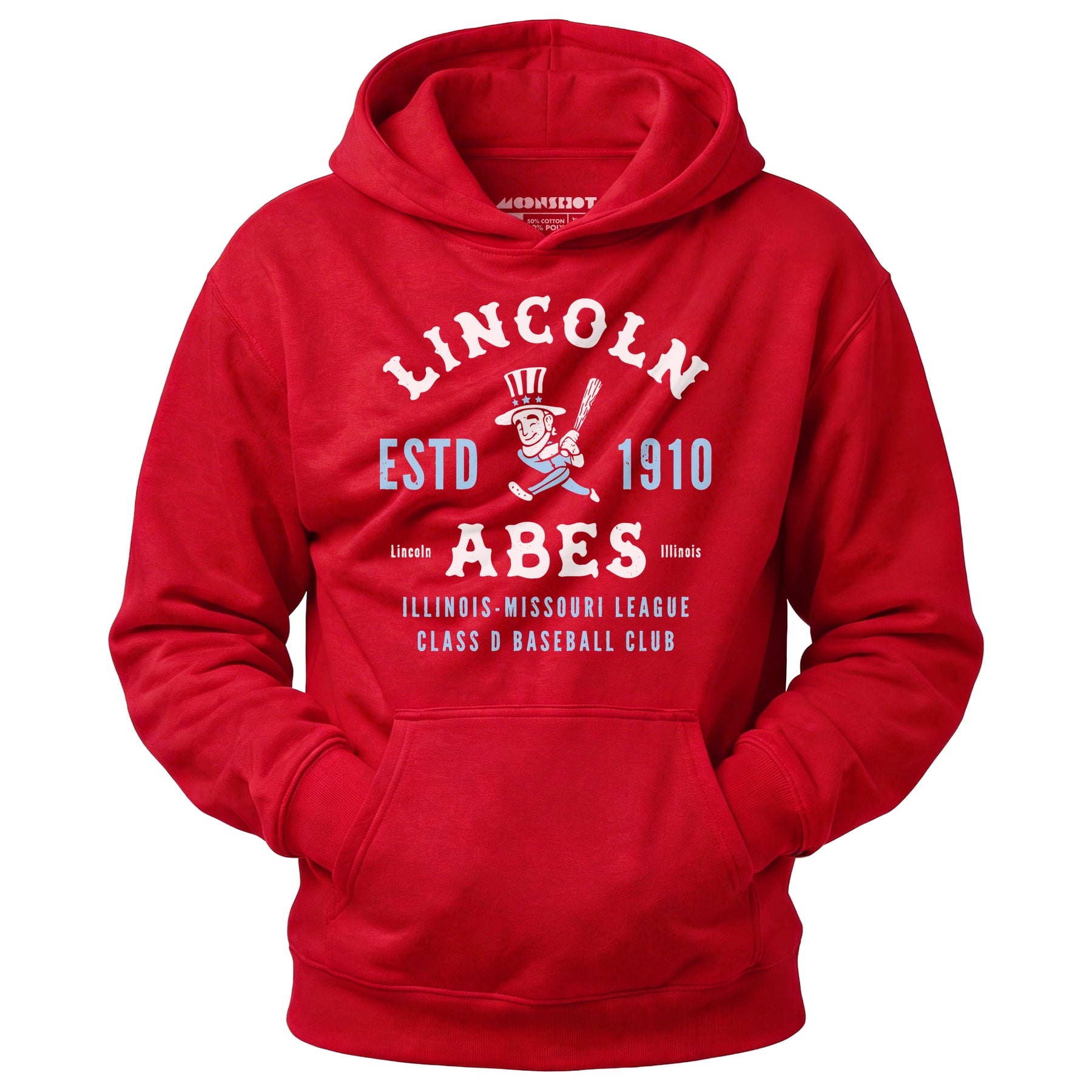 Lincoln Abes - Illinois - Vintage Defunct Baseball Teams - Unisex Hoodie