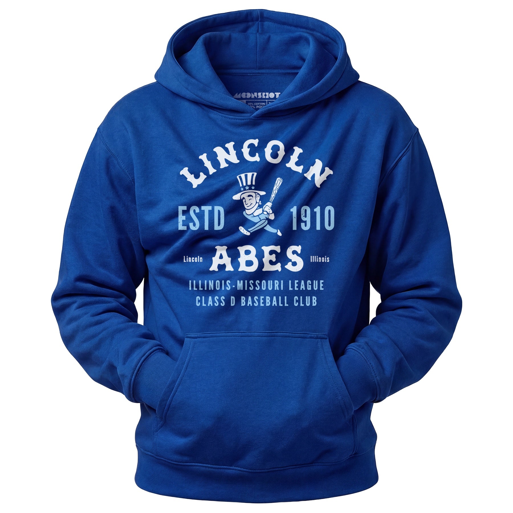 Lincoln Abes - Illinois - Vintage Defunct Baseball Teams - Unisex Hoodie