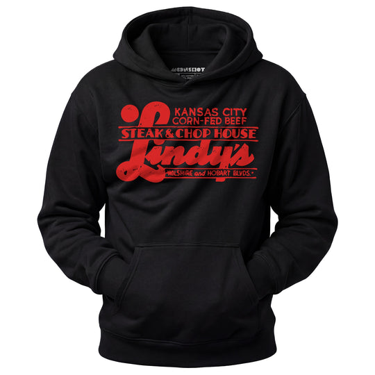 Lindy's Steak & Chop House - Los Angeles, CA - Vintage Restaurant - Unisex Hoodie