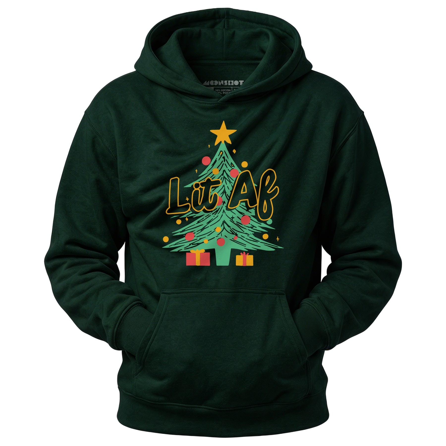 Lit AF Christmas Tree - Unisex Hoodie