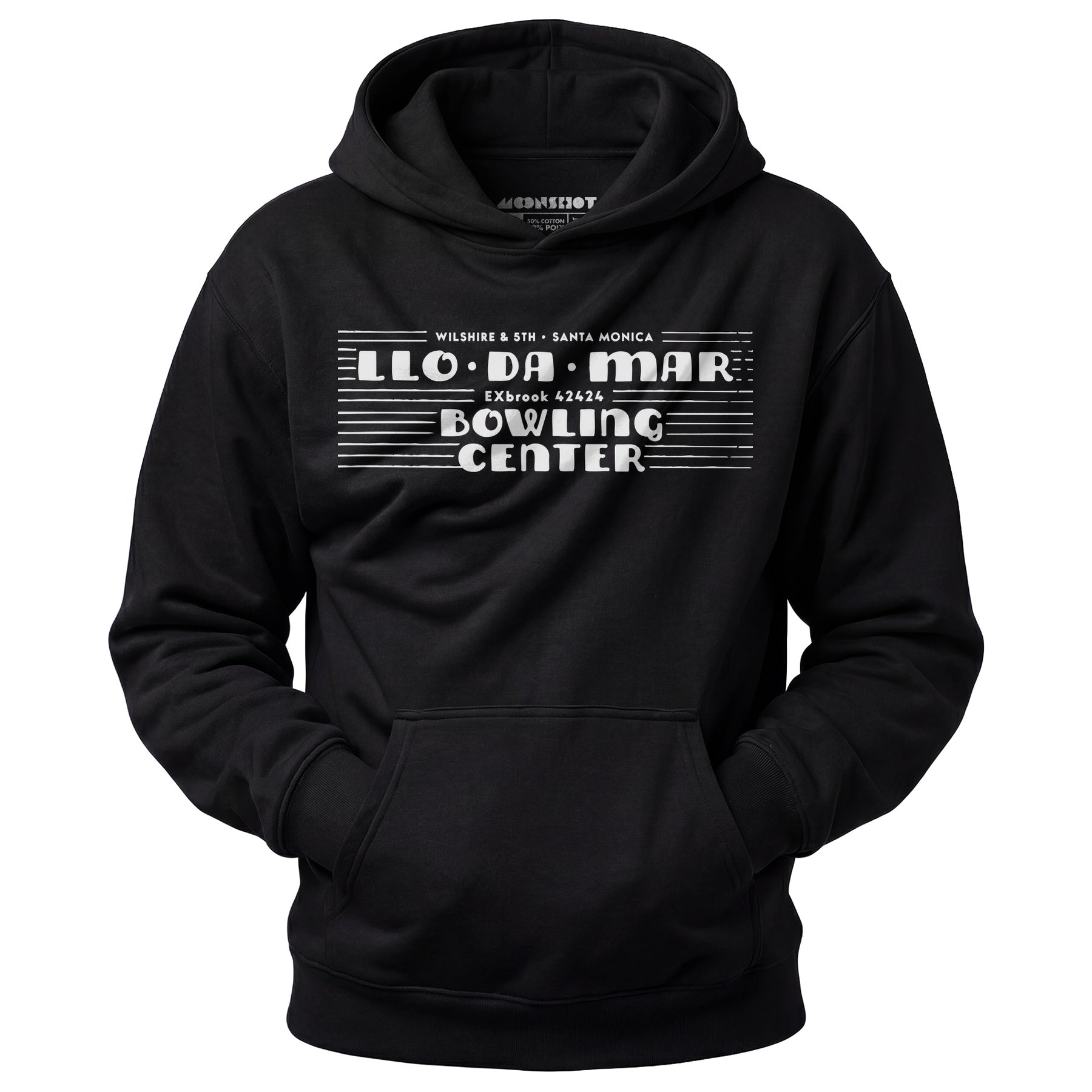 Llo-Da-Mar - Santa Monica, CA - Vintage Bowling Alley - Unisex Hoodie