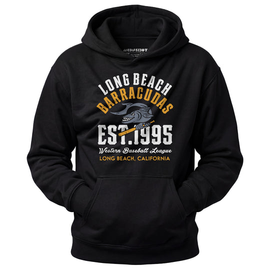Long Beach Barracudas - California - Vintage Defunct Baseball Teams - Unisex Hoodie