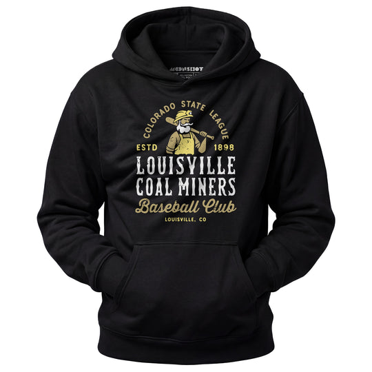 Louisville Coal Miners - Colorado - Vintage Defunct Baseball Teams - Unisex Hoodie