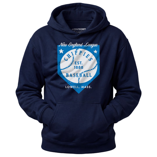Lowell Chippies - Massachusetts - Vintage Defunct Baseball Teams - Unisex Hoodie