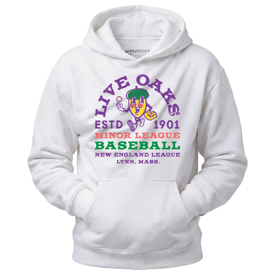 Lynn Live Oaks - Massachusetts - Vintage Defunct Baseball Teams - Unisex Hoodie