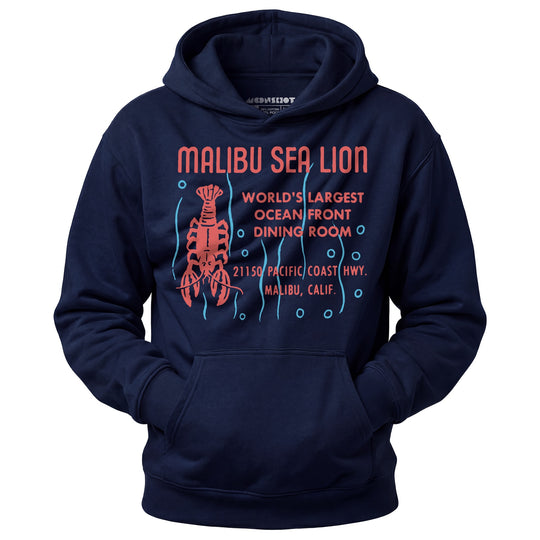 Malibu Sea Lion - Malibu, CA - Vintage Restaurant - Unisex Hoodie