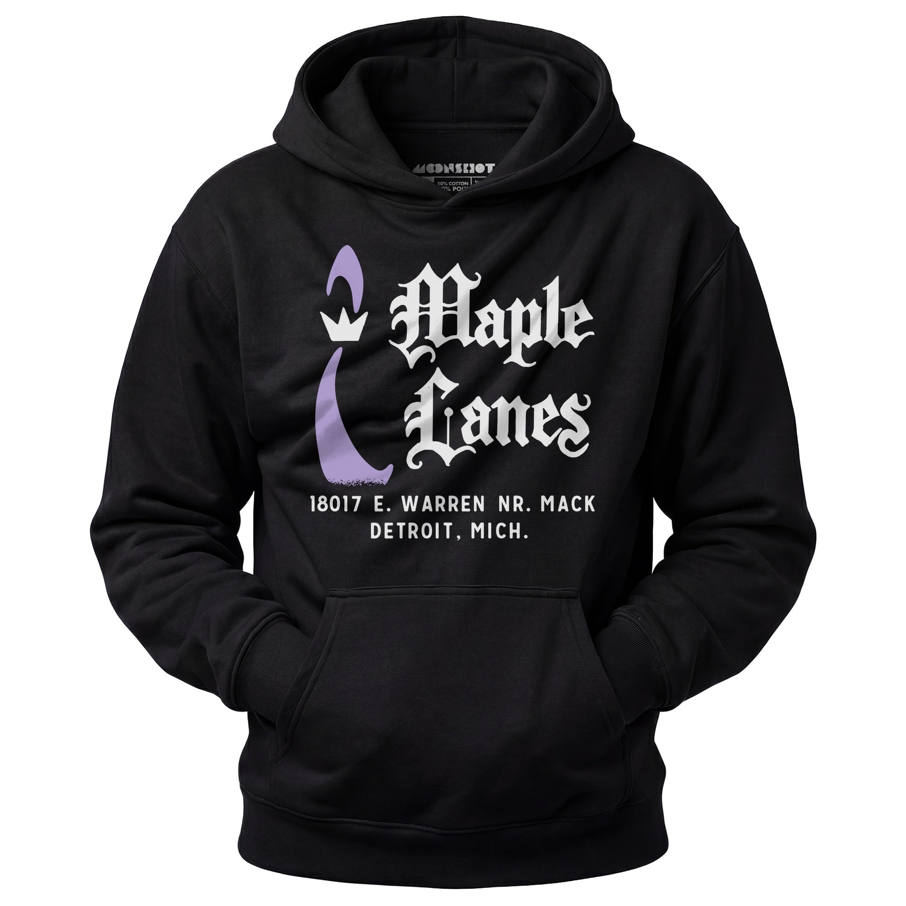 Maple Lanes - Detroit, MI - Vintage Bowling Alley - Unisex Hoodie