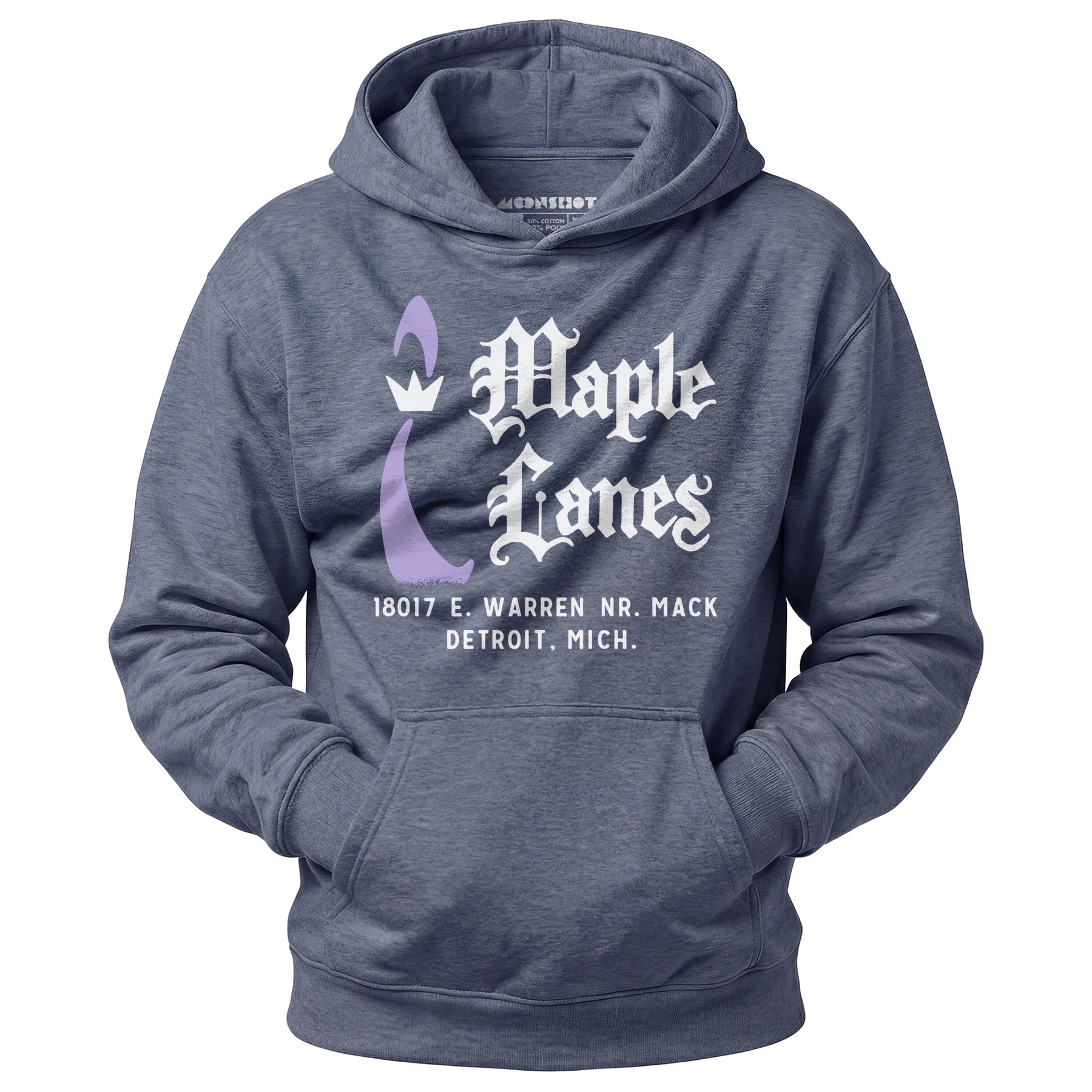 Maple Lanes - Detroit, MI - Vintage Bowling Alley - Unisex Hoodie