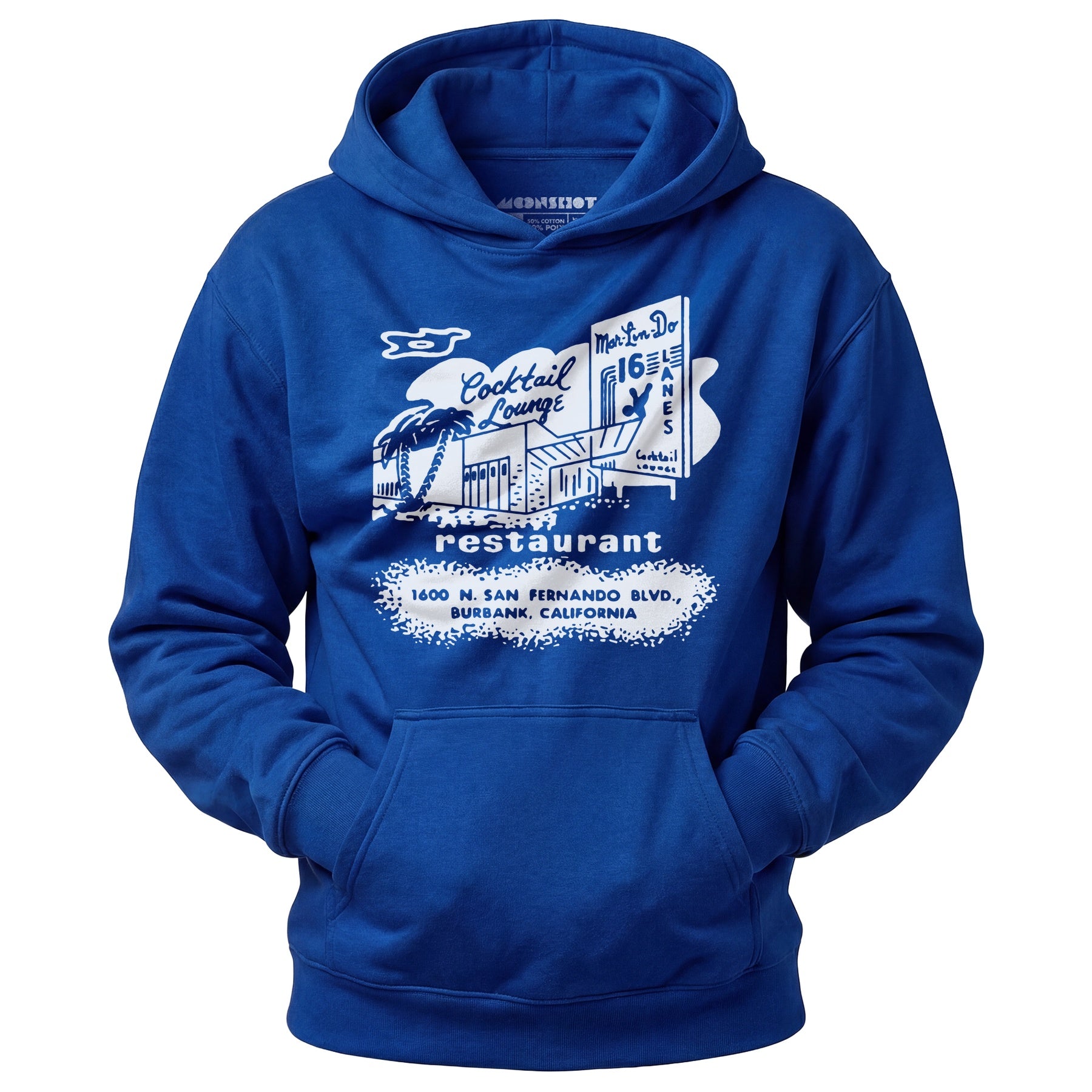 Mar-Lin-Do Lanes - Burbank, CA - Vintage Bowling Alley - Unisex Hoodie