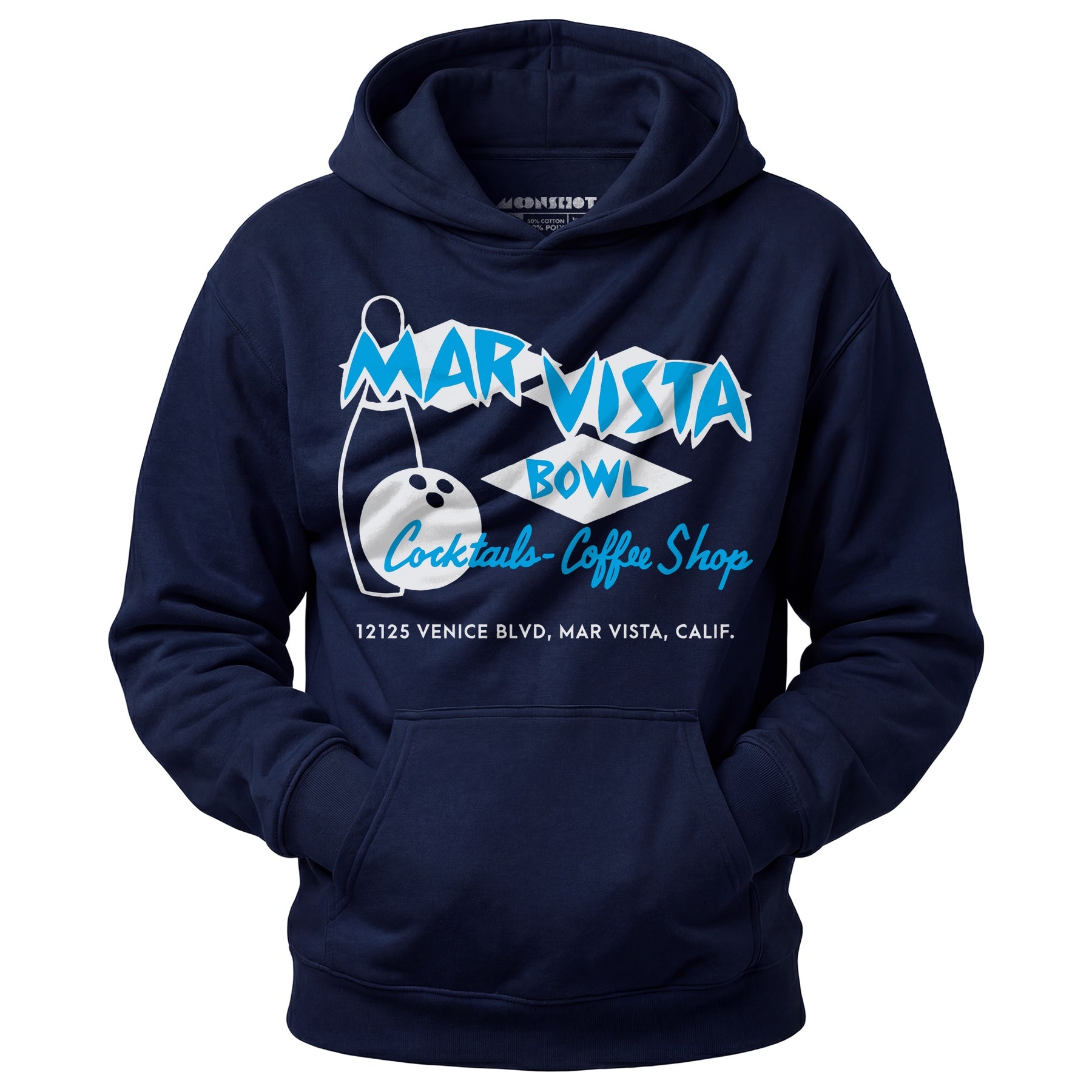 Mar Vista Bowl - Los Angeles, CA - Vintage Bowling Alley - Unisex Hoodie