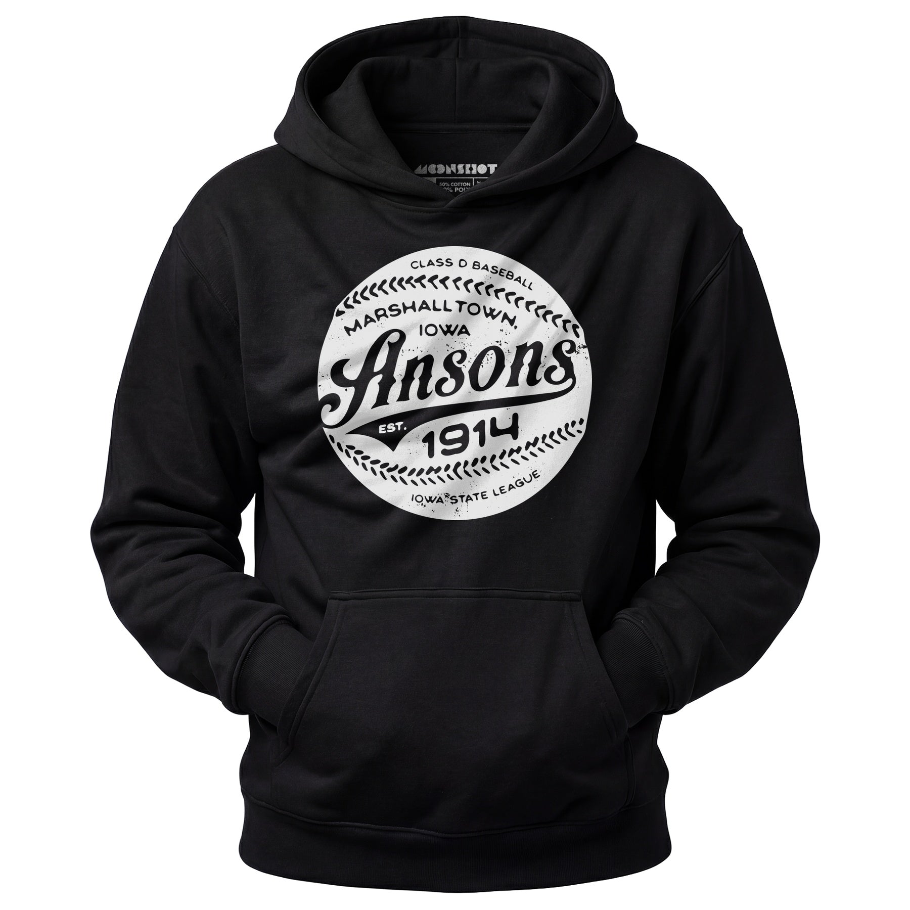 Marshalltown Ansons - Iowa - Vintage Defunct Baseball Teams - Unisex Hoodie