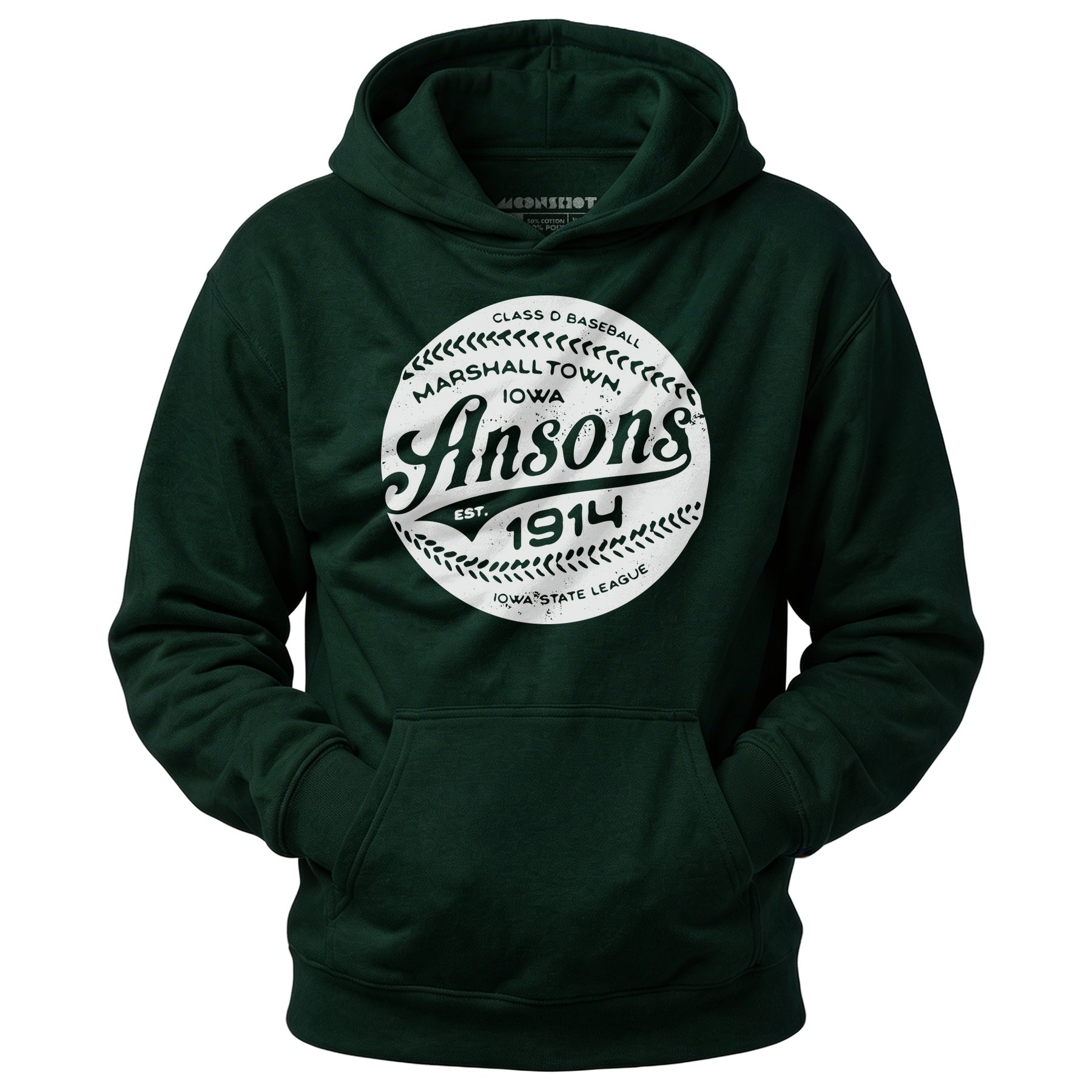 Marshalltown Ansons - Iowa - Vintage Defunct Baseball Teams - Unisex Hoodie