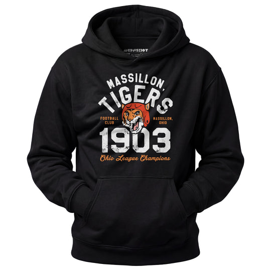 Massillon Tigers - Ohio - Vintage Defunct Football Teams - Unisex Hoodie