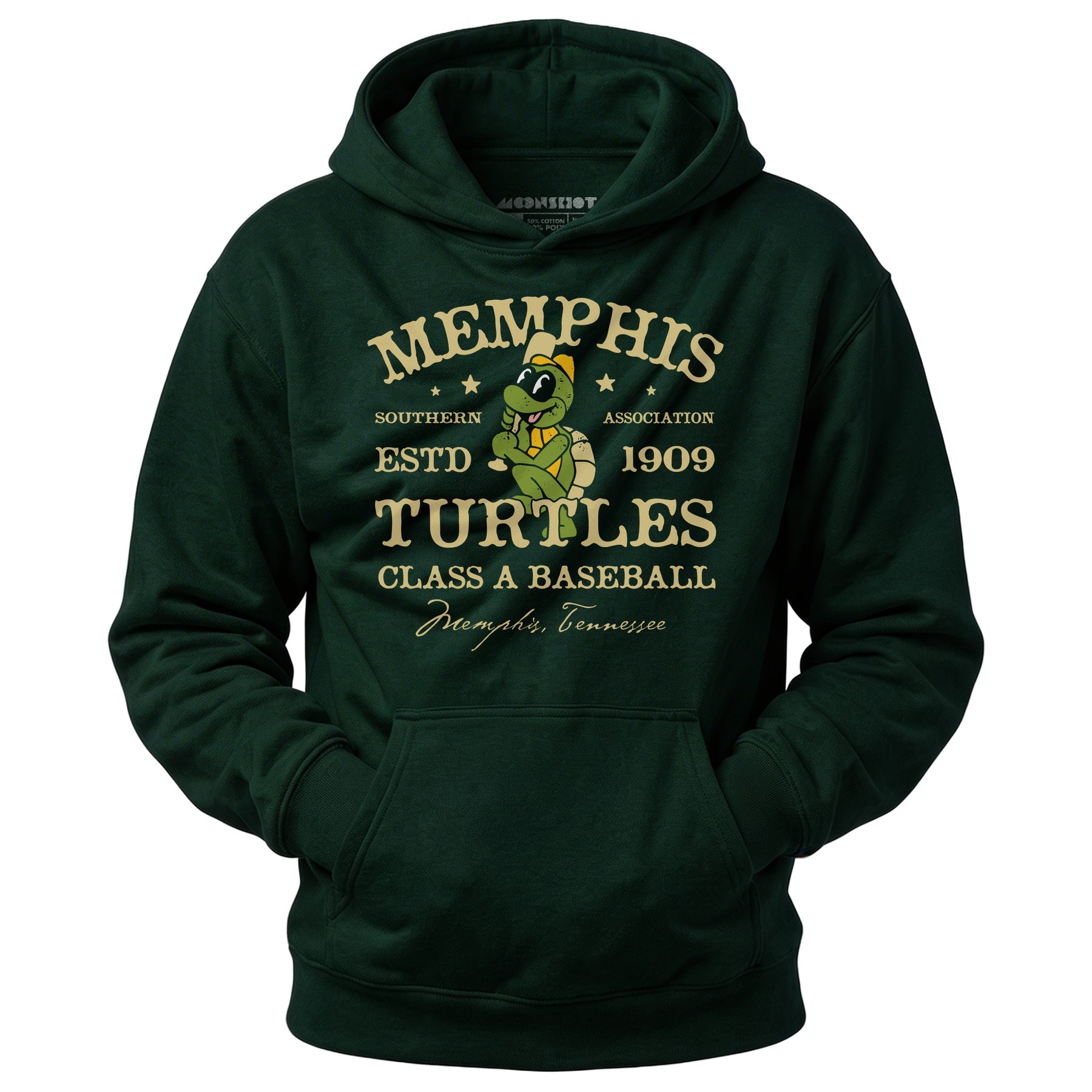 Memphis Turtles - Tennessee - Vintage Defunct Baseball Teams - Unisex Hoodie
