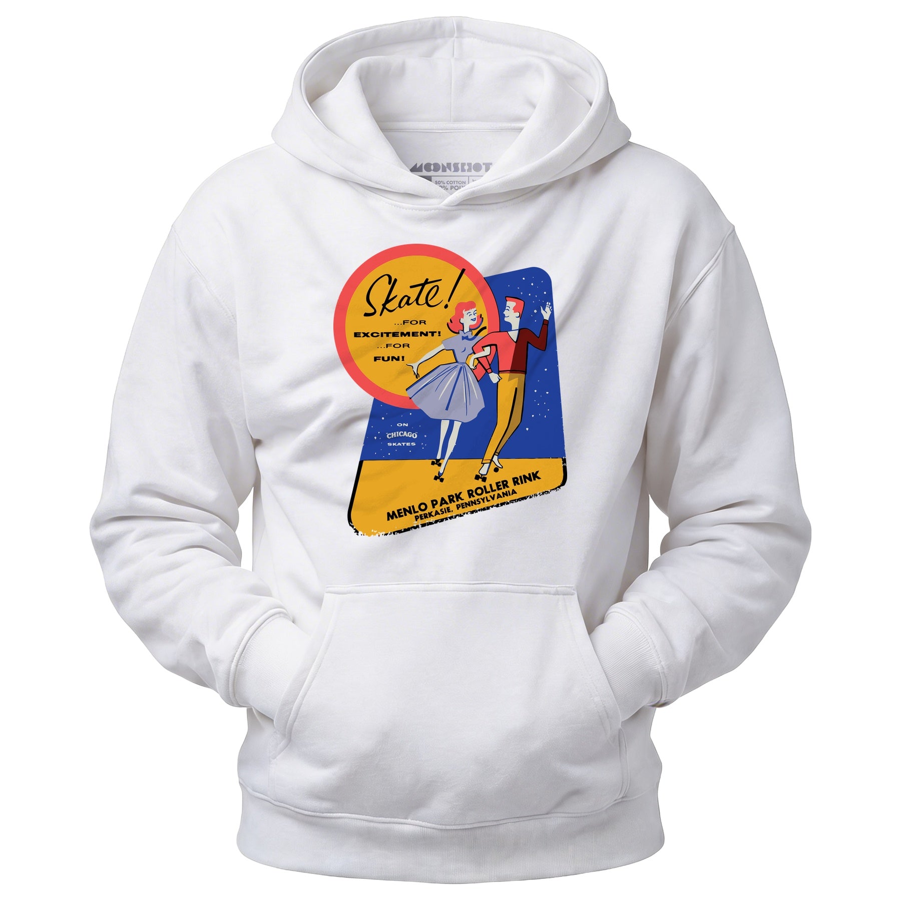 Menlo Park Roller Rink - Perkasie, PA - Vintage Roller Rink - Unisex Hoodie
