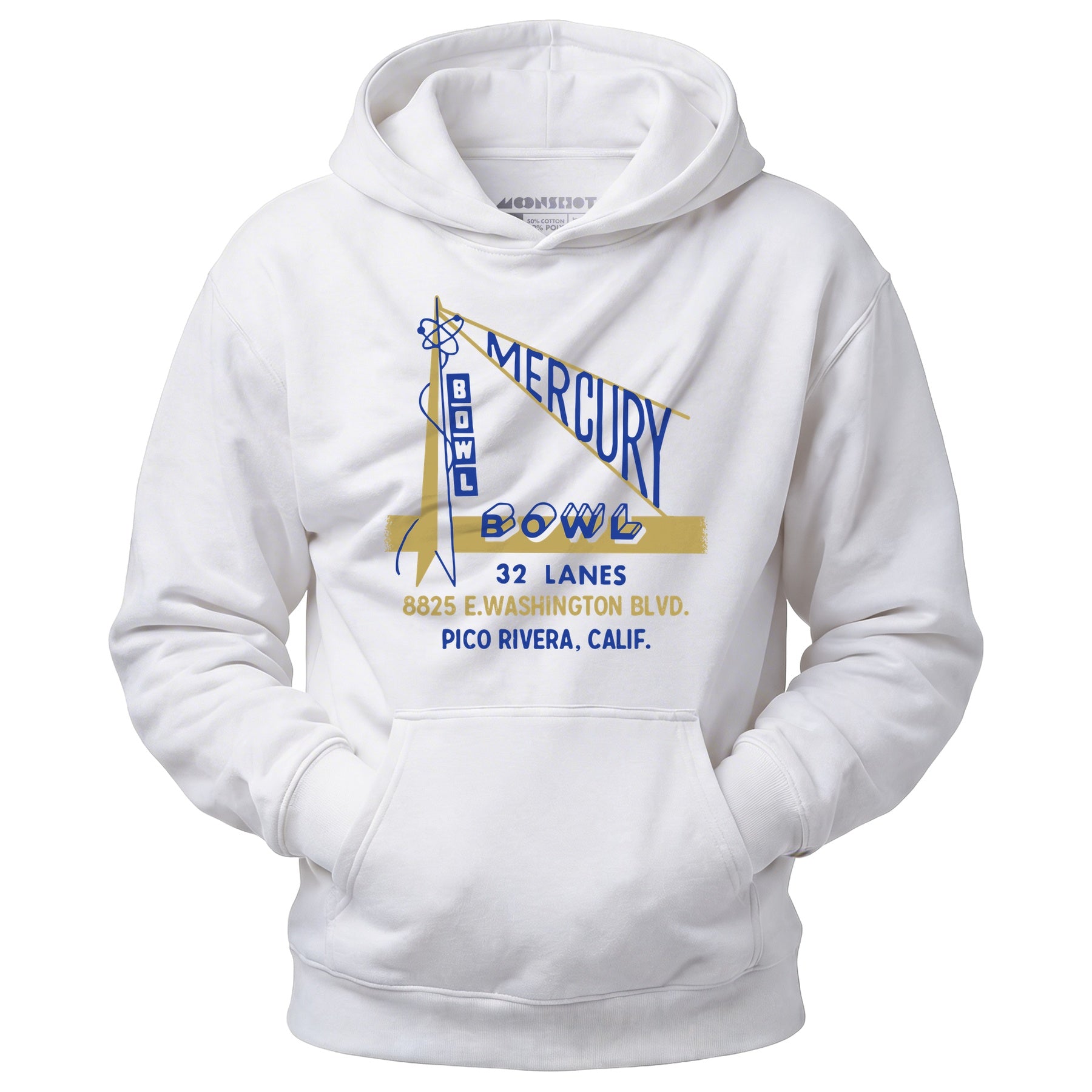 Mercury Bowl - Pico Rivera, CA - Vintage Bowling Alley - Unisex Hoodie