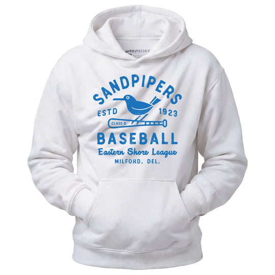 Milford Sandpipers - Delaware - Vintage Defunct Baseball Teams - Unisex Hoodie