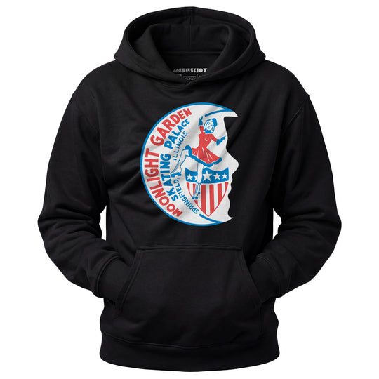 Moonlight Garden Skating Palace - Springfield, IL - Vintage Roller Rink - Unisex Hoodie