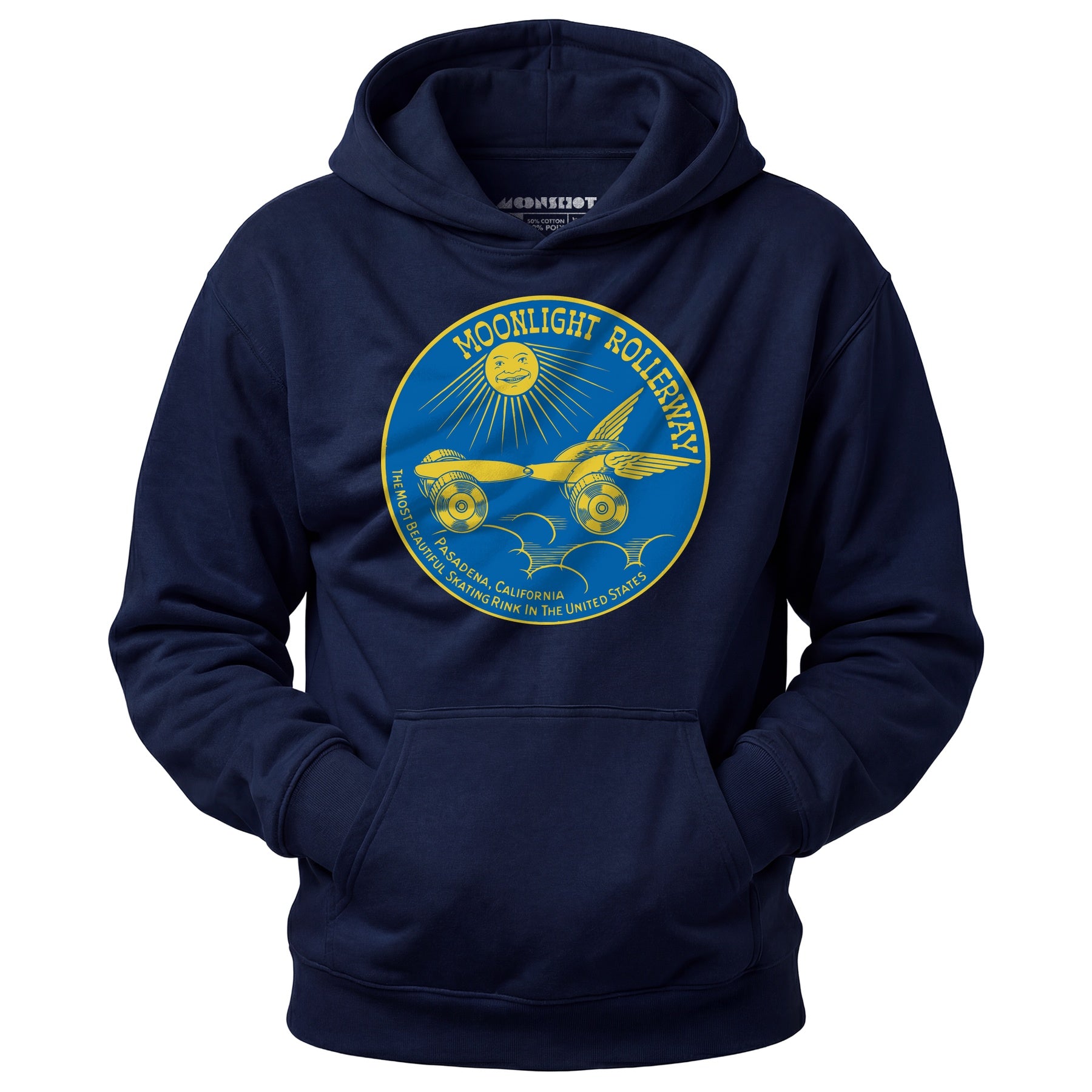 Moonlight Rollerway - Pasadena, CA - Vintage Roller Rink - Unisex Hoodie