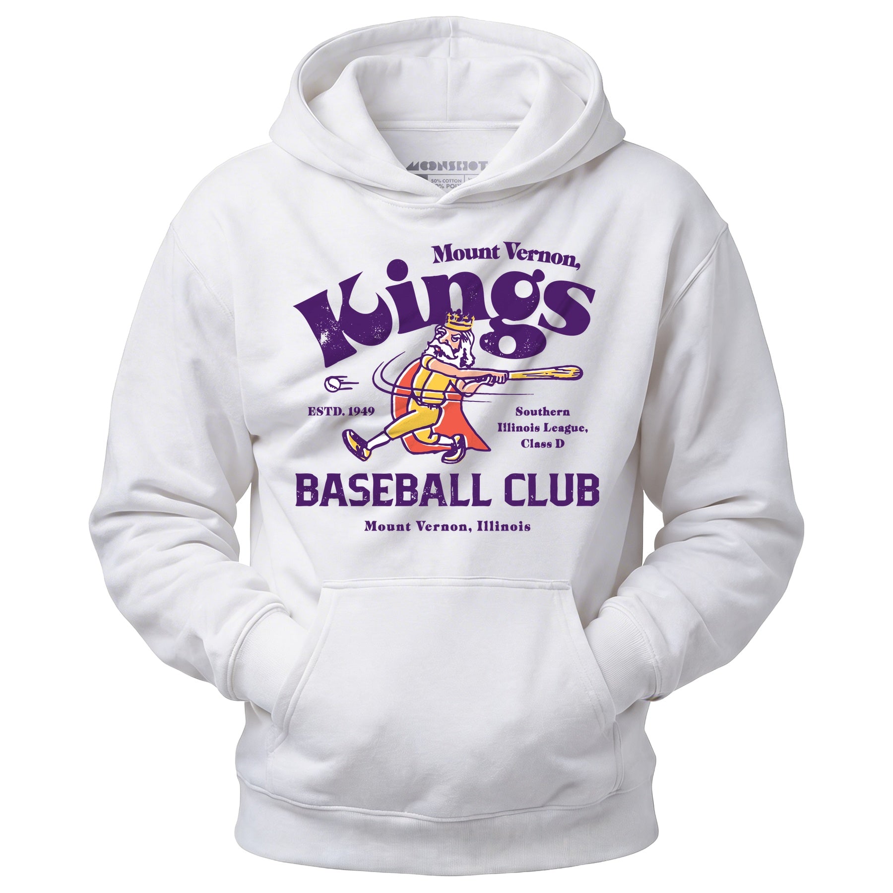 Mount Vernon Kings - Illinois - Vintage Defunct Baseball Teams - Unisex Hoodie