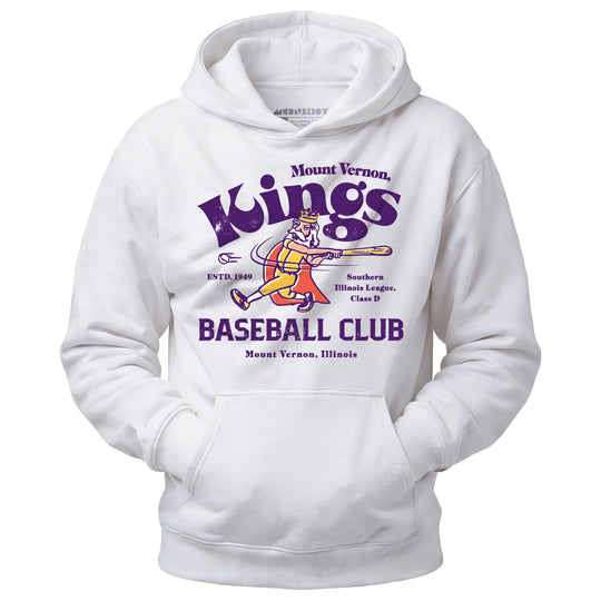 Mount Vernon Kings - Illinois - Vintage Defunct Baseball Teams - Unisex Hoodie