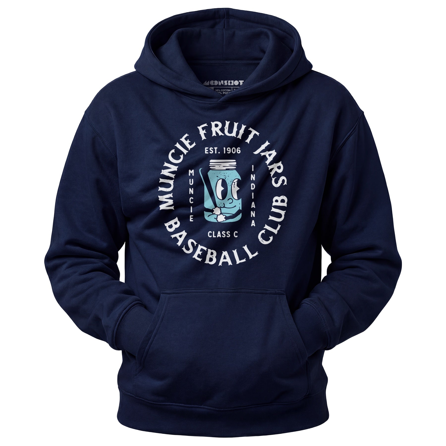 Muncie Fruit Jars - Indiana - Vintage Defunct Baseball Teams - Unisex Hoodie