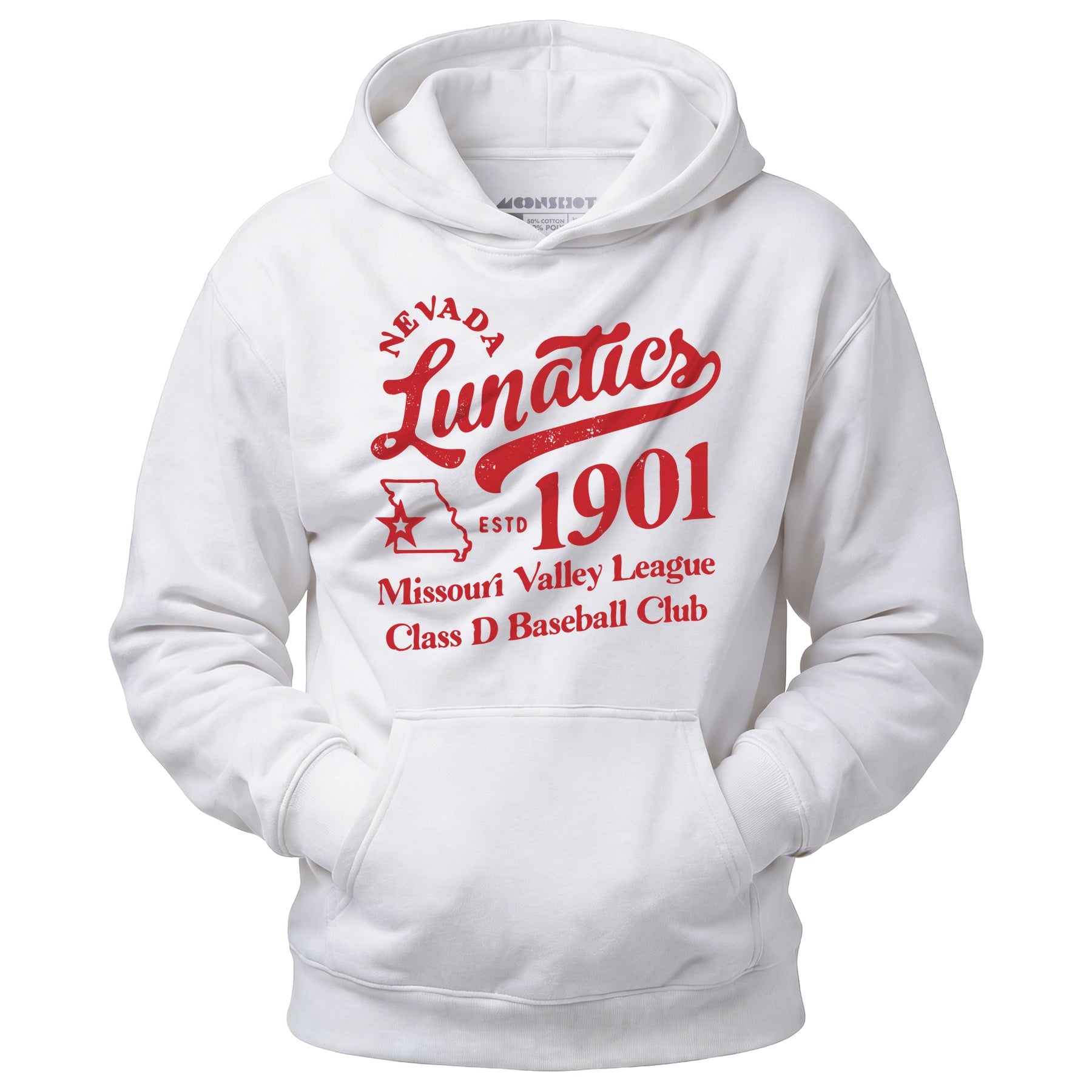 Nevada Lunatics - Missouri - Vintage Defunct Baseball Teams - Unisex Hoodie