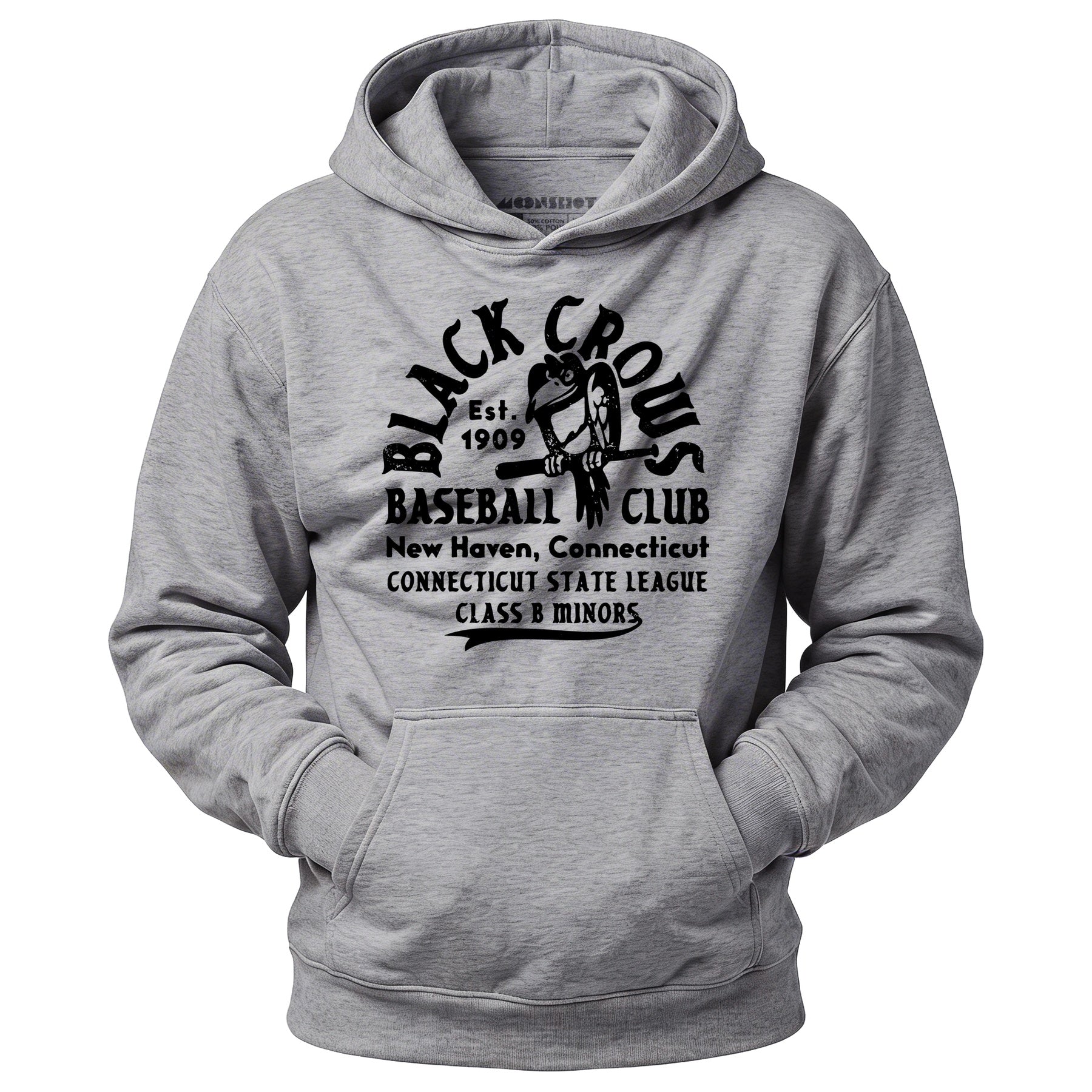 New Haven Black Crows - Connecticut - Vintage Defunct Baseball Teams - Unisex Hoodie