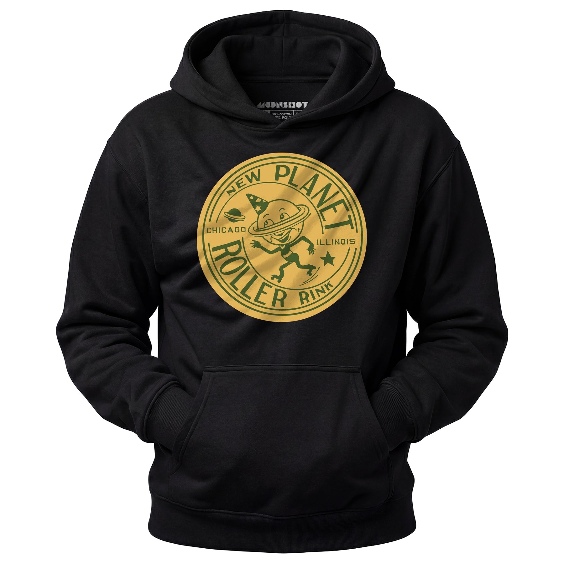 New Planet - Chicago, IL - Vintage Roller Rink - Unisex Hoodie