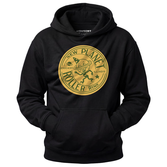New Planet - Chicago, IL - Vintage Roller Rink - Unisex Hoodie