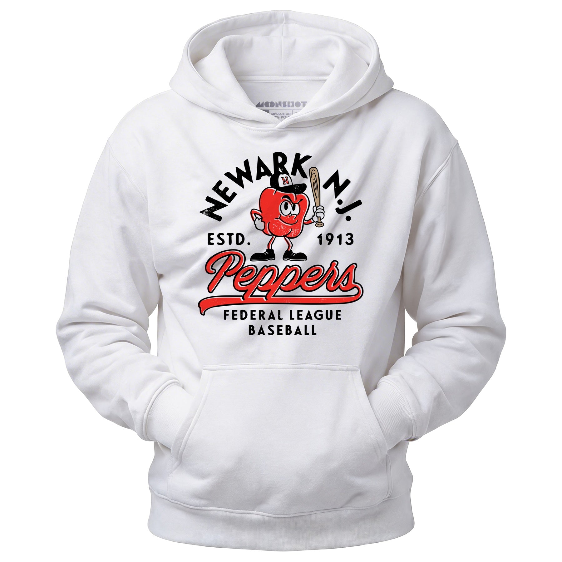 Newark Peppers - New Jersey - Vintage Defunct Baseball Teams - Unisex Hoodie
