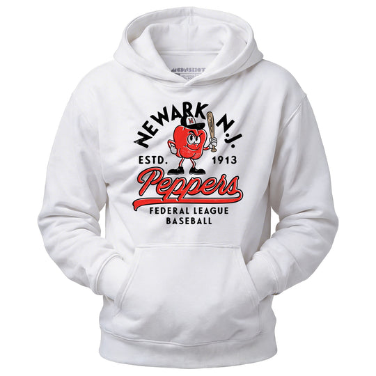 Newark Peppers - New Jersey - Vintage Defunct Baseball Teams - Unisex Hoodie